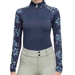 Kastel Denmark navy rosebud sunshirt size XL